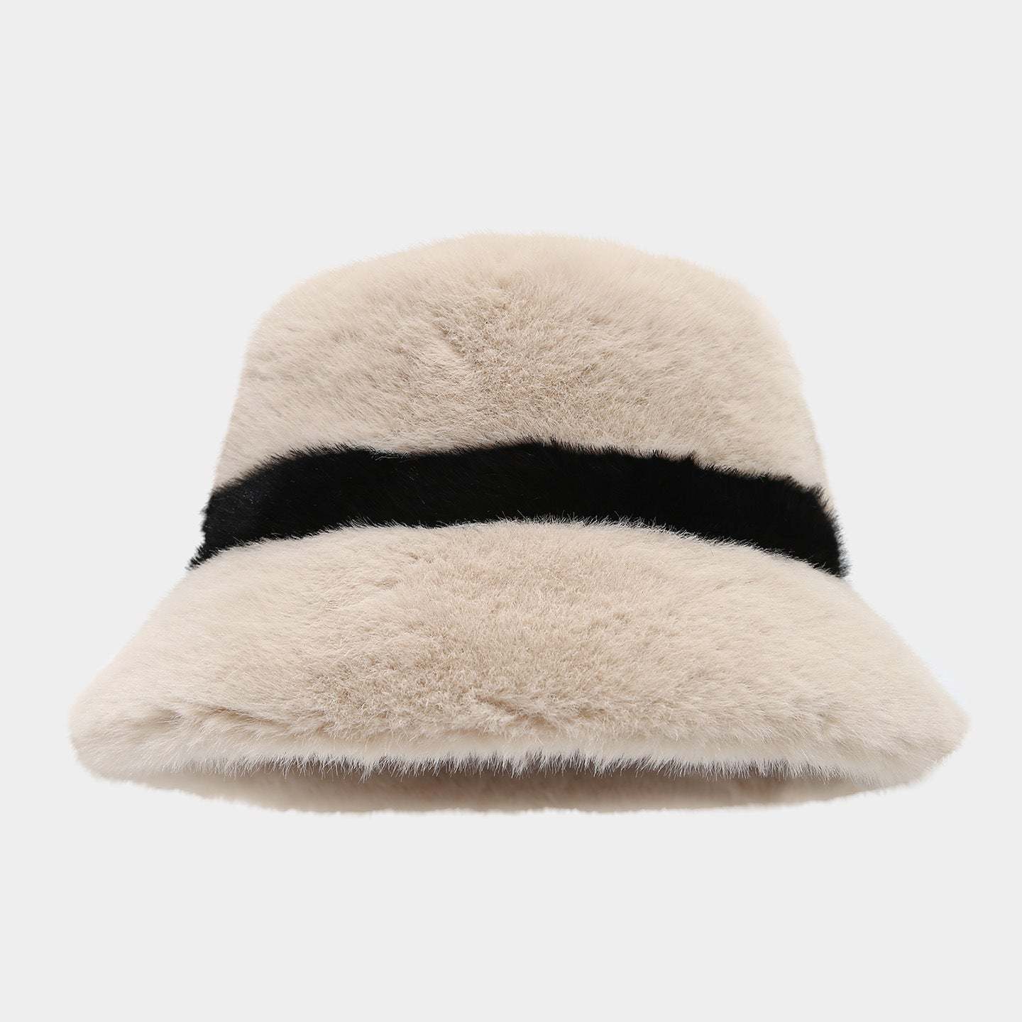 Cozy Faux Mink Bucket Hat - Chic Winter Warmth