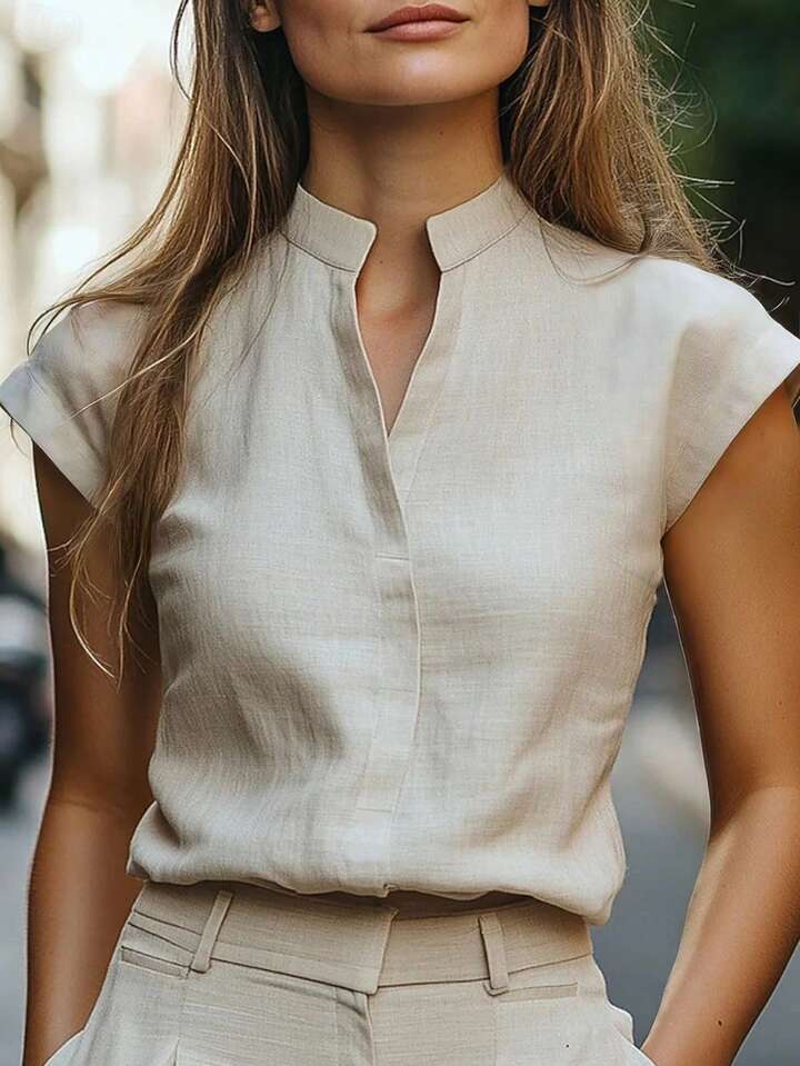 All-matching Elegant V-Neck Top