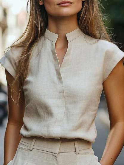 All-matching Elegant V-Neck Top