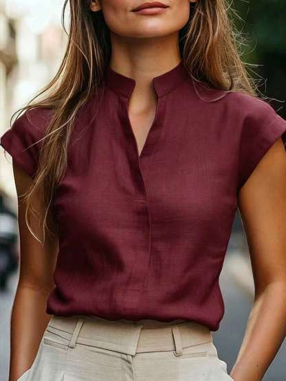 All-matching Elegant V-Neck Top