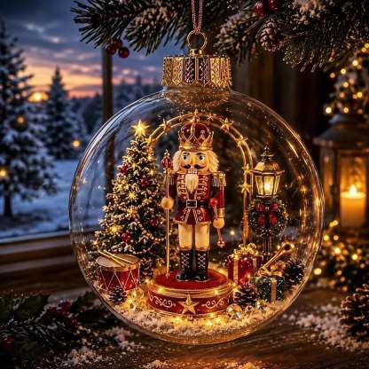 🔥Limited time 50% OFF -✨🎄 Glowing Christmas Story Ornament – Light-Up Mini Holiday Scene