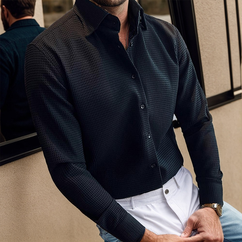 Men's waffle shirt