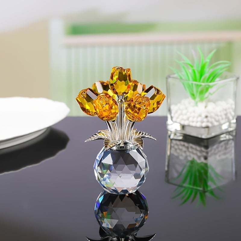 🌹Eternal Colorful Rose Ornament  – A timeless symbol of love and elegance✨