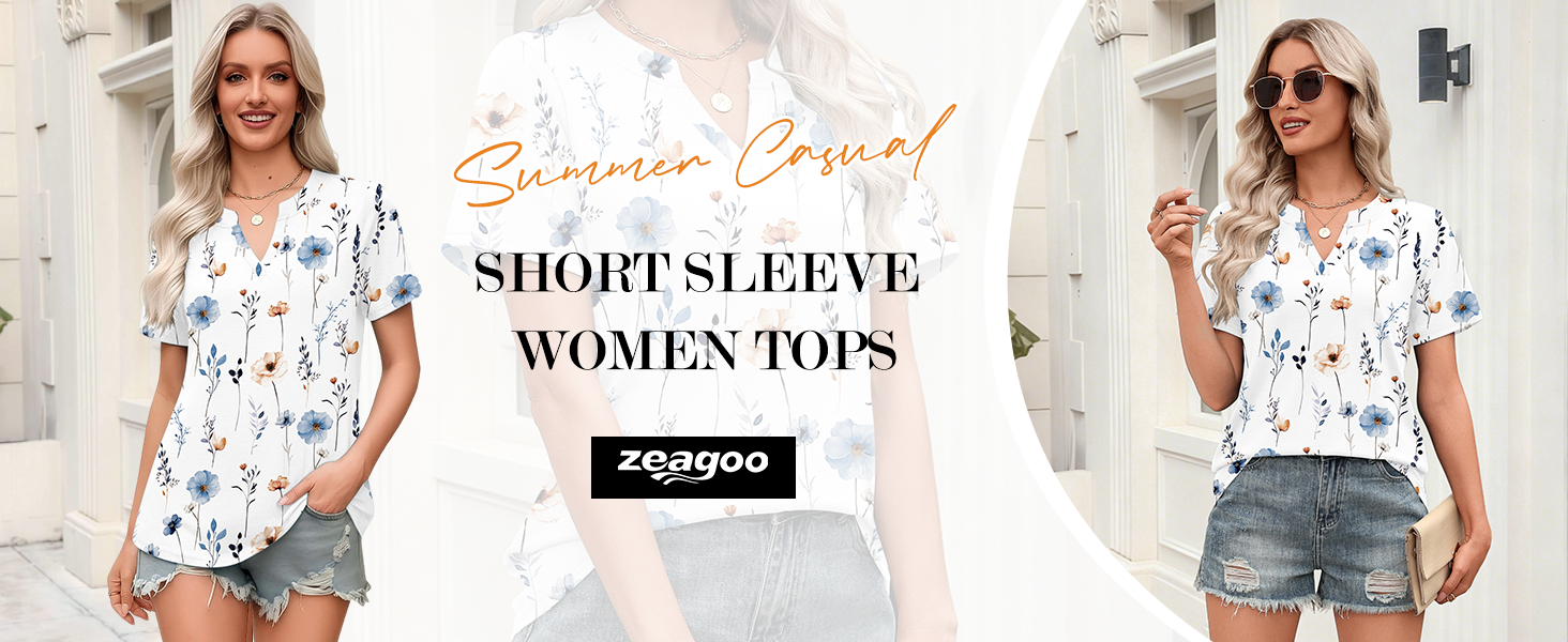 Womens Tops Short Sleeve