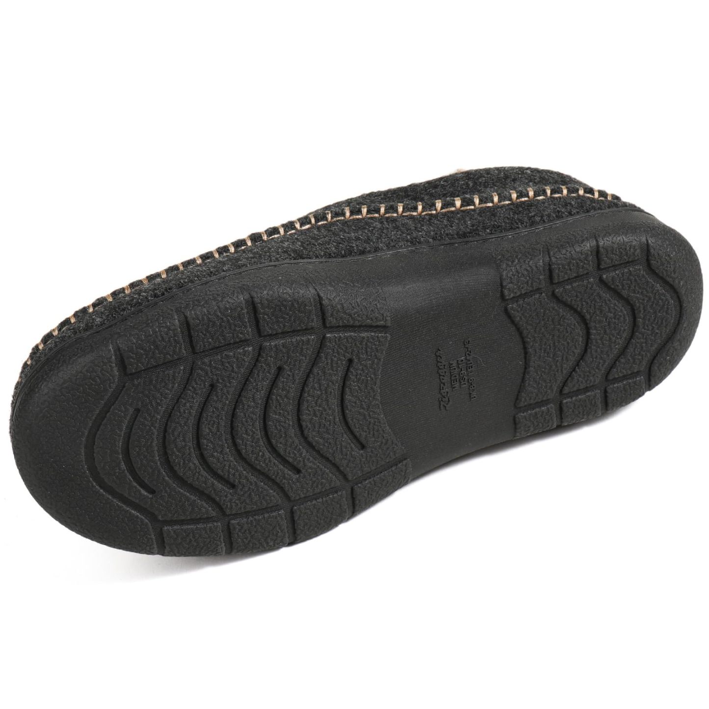 Men's Daily Non-Slip Warm Wide-Toe Plush Slippers