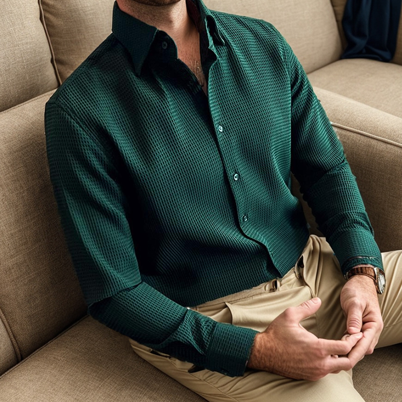 Men's waffle shirt