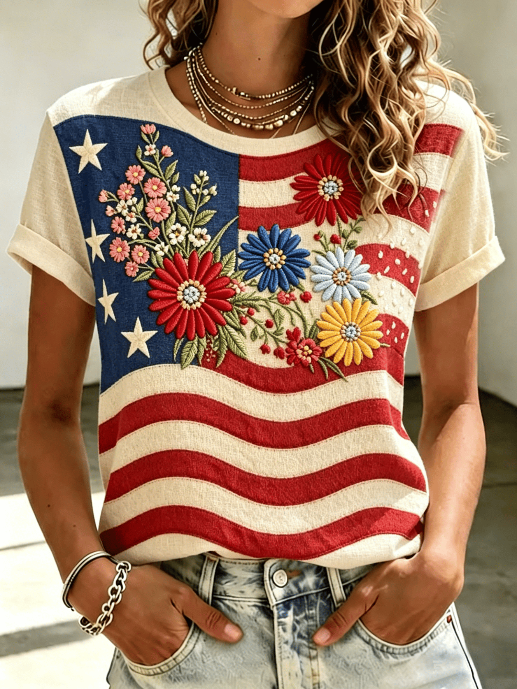 Women's USA 250th Anniversary Print T-Shirt