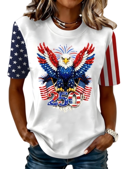 250th anniversary Casual Crew Neck T-Shirt