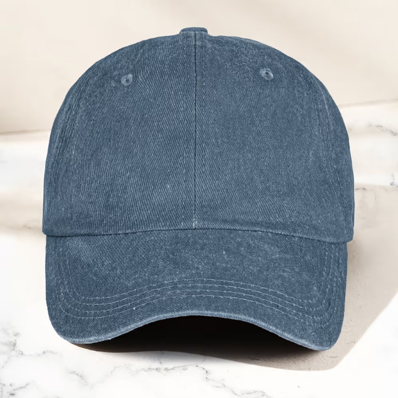 Name In Nautical Flags - Personalized Distressed Denim Cap