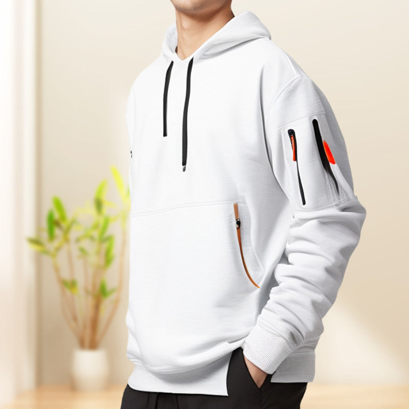Men's Hooded Half-Zip Sweater