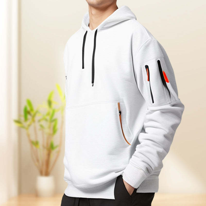 Men's Hooded Half-Zip Sweater