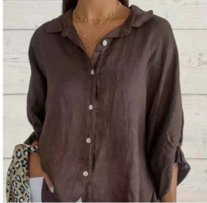 Daniela | Casual Cotton and Linen Shirt