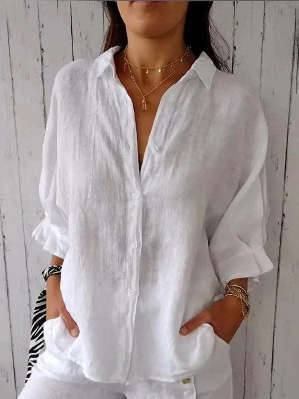 Daniela | Casual Cotton and Linen Shirt
