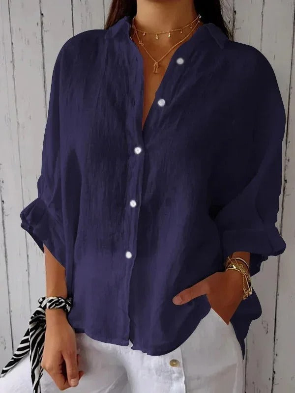 Daniela | Casual Cotton and Linen Shirt