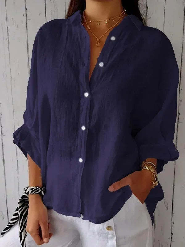 Daniela | Casual Cotton and Linen Shirt