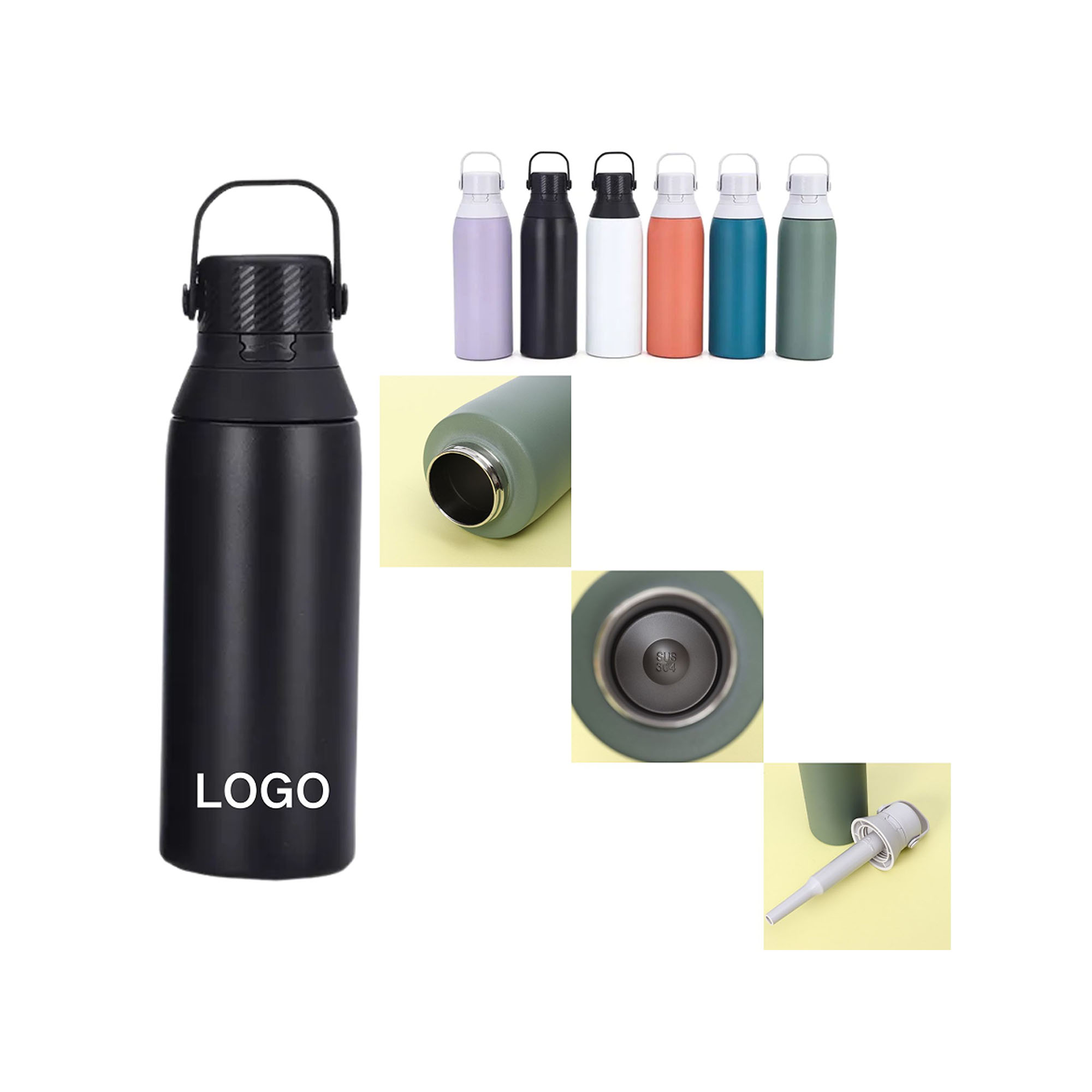 16oz Insulated Steel Water Bottle