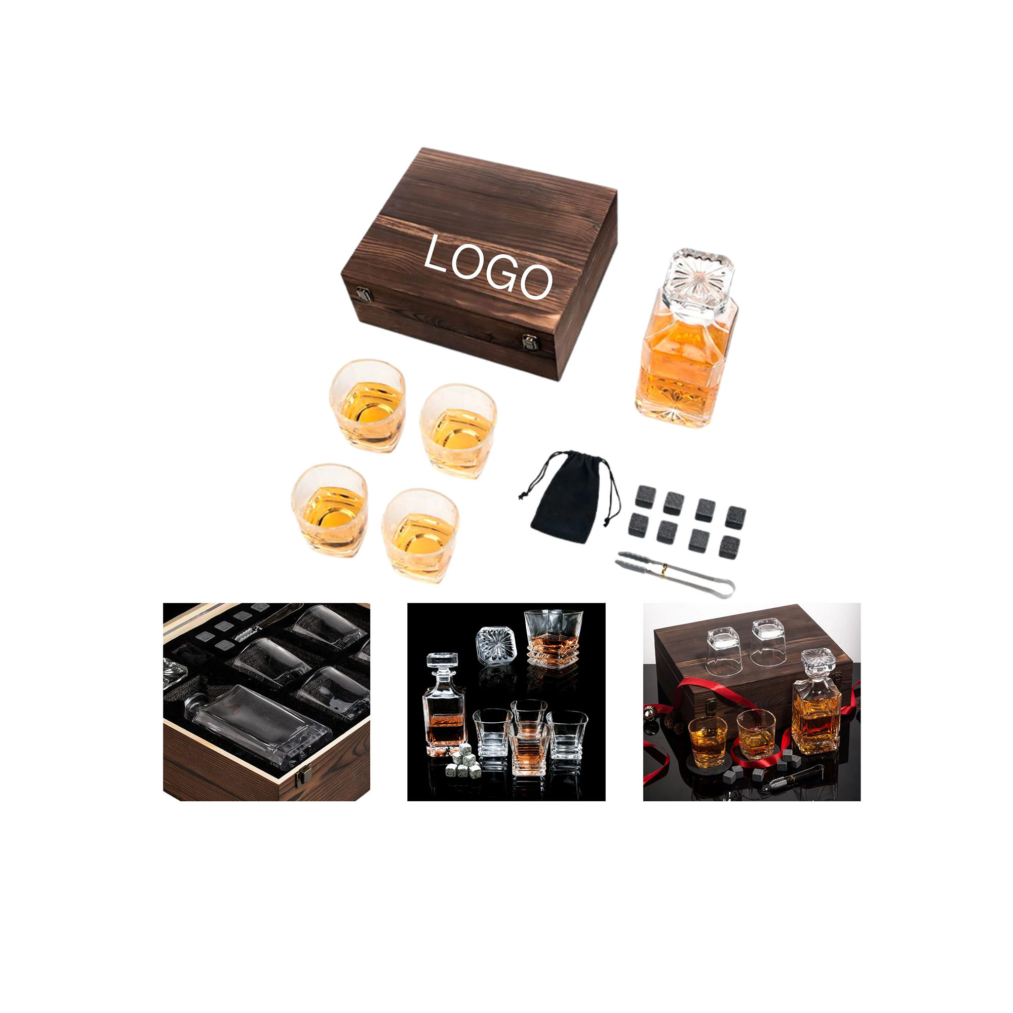 Personalized Whiskey Glass Set