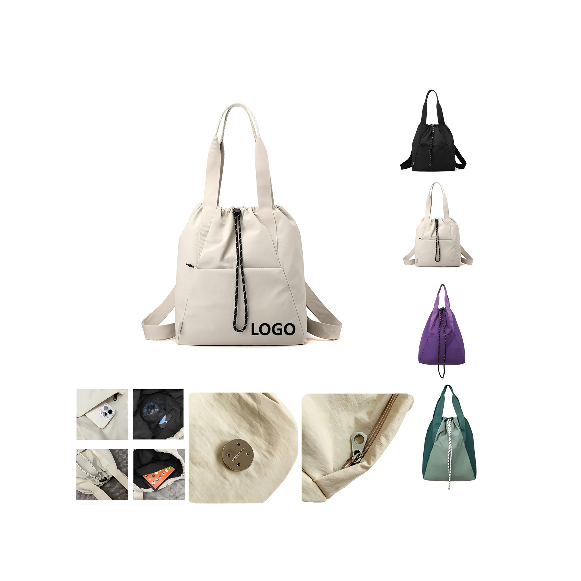 Organizer Drawstring Tote