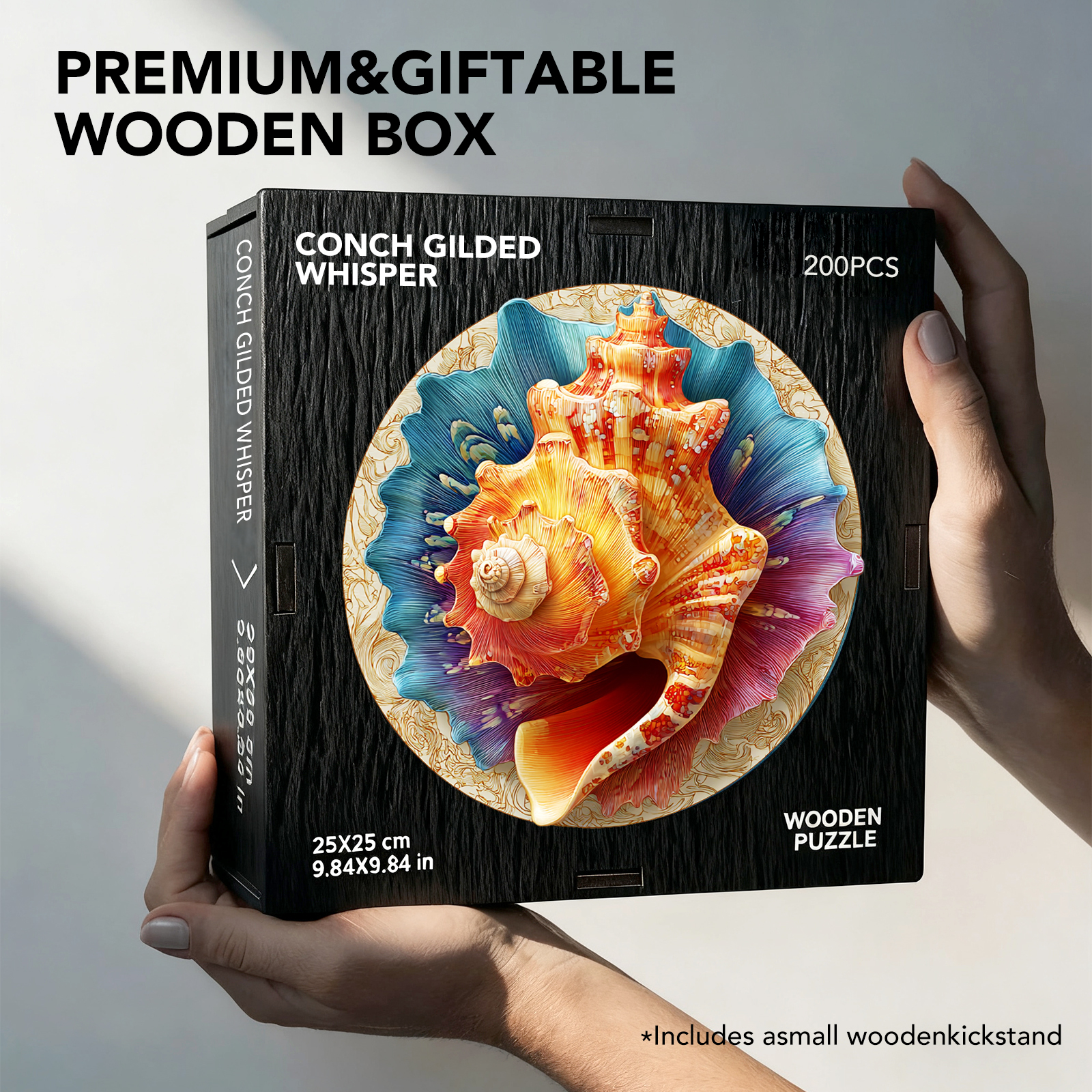 Conch Gilded Whisper Wooden Jigsaw Puzzle