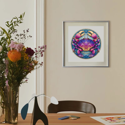 Purple Rhythm Color Crab Wooden Jigsaw Puzzle