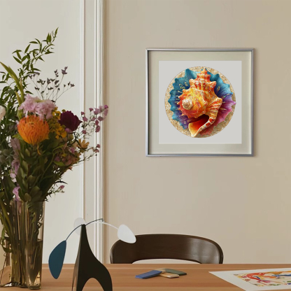 Iridescent Conch Wooden Jigsaw Puzzle