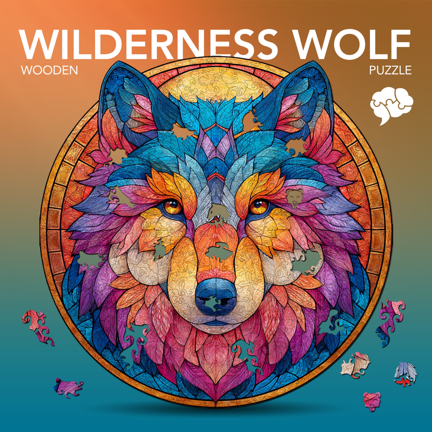 Wilderness Wolf Wooden Jigsaw Puzzle