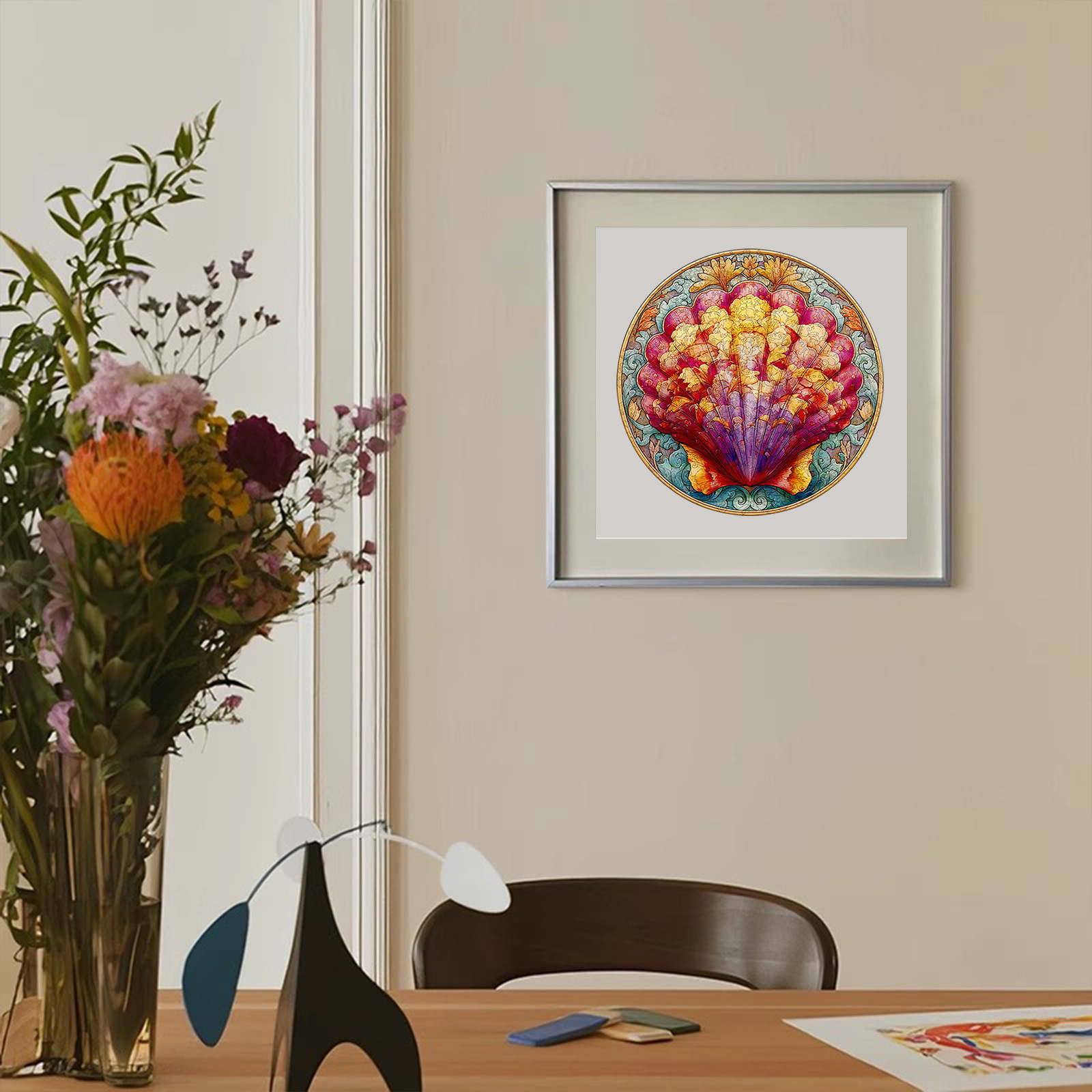 Colorful Shells Wooden Jigsaw Puzzle