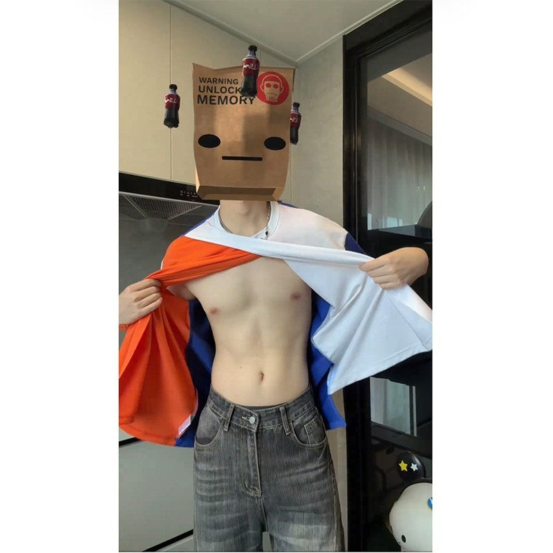 Deconstructed patchwork T-shirt