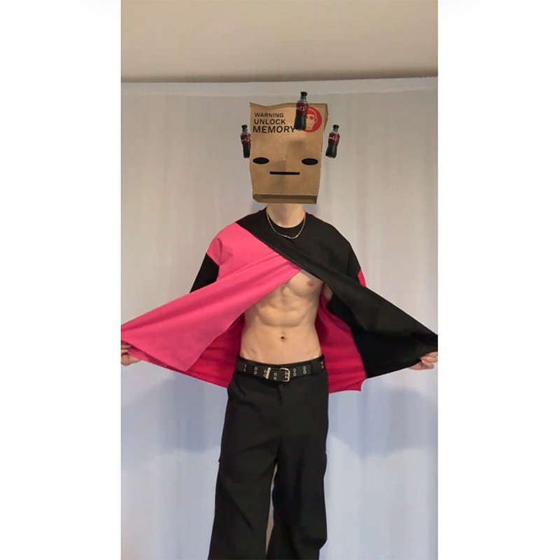 Deconstructed patchwork T-shirt