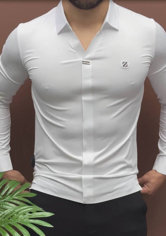 Men's Casual Business Long Sleeve Shirt