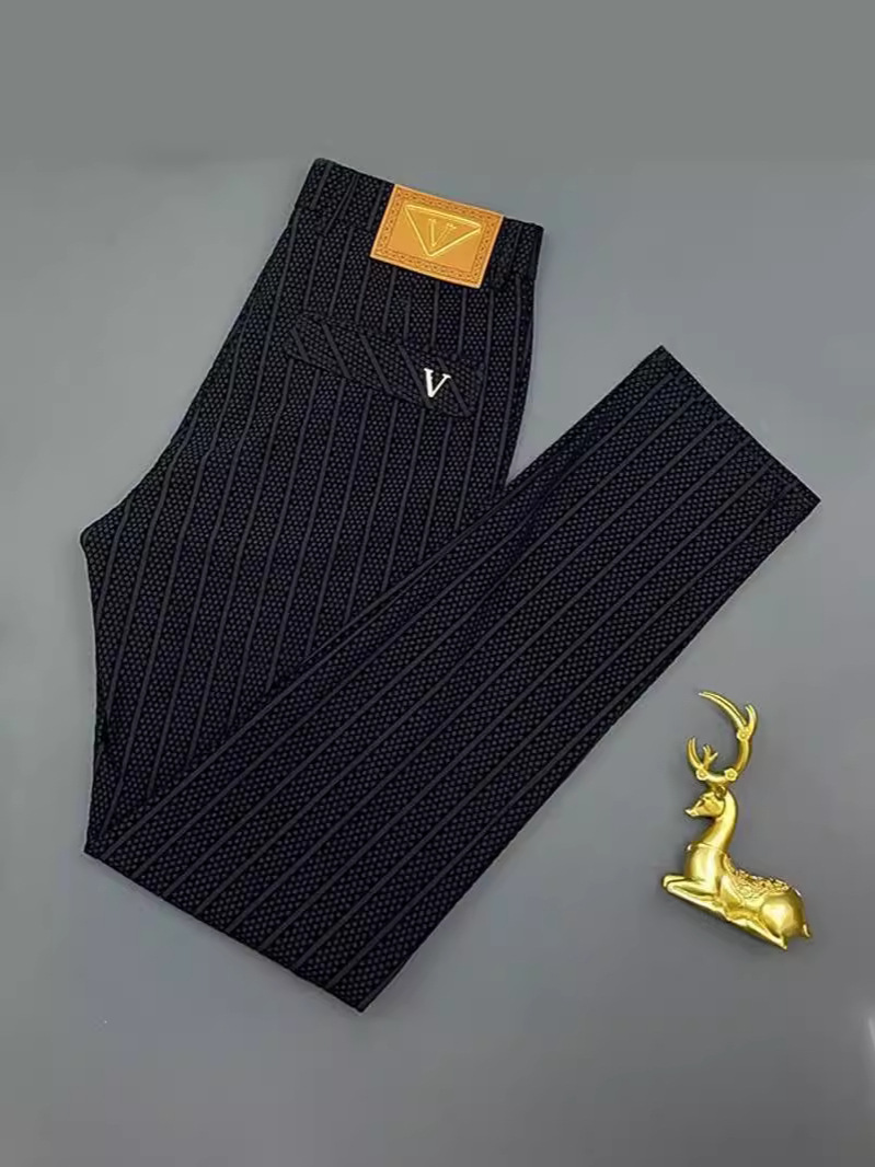 Plush elastic luxury trousers