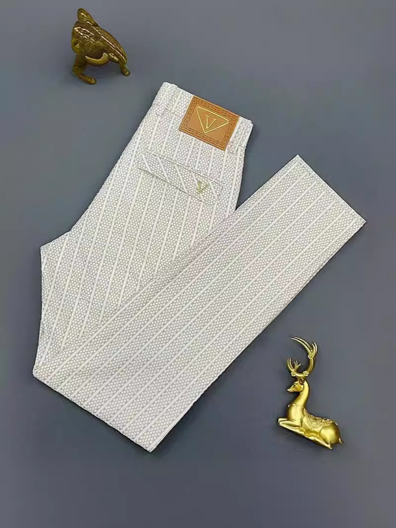 Plush elastic luxury trousers