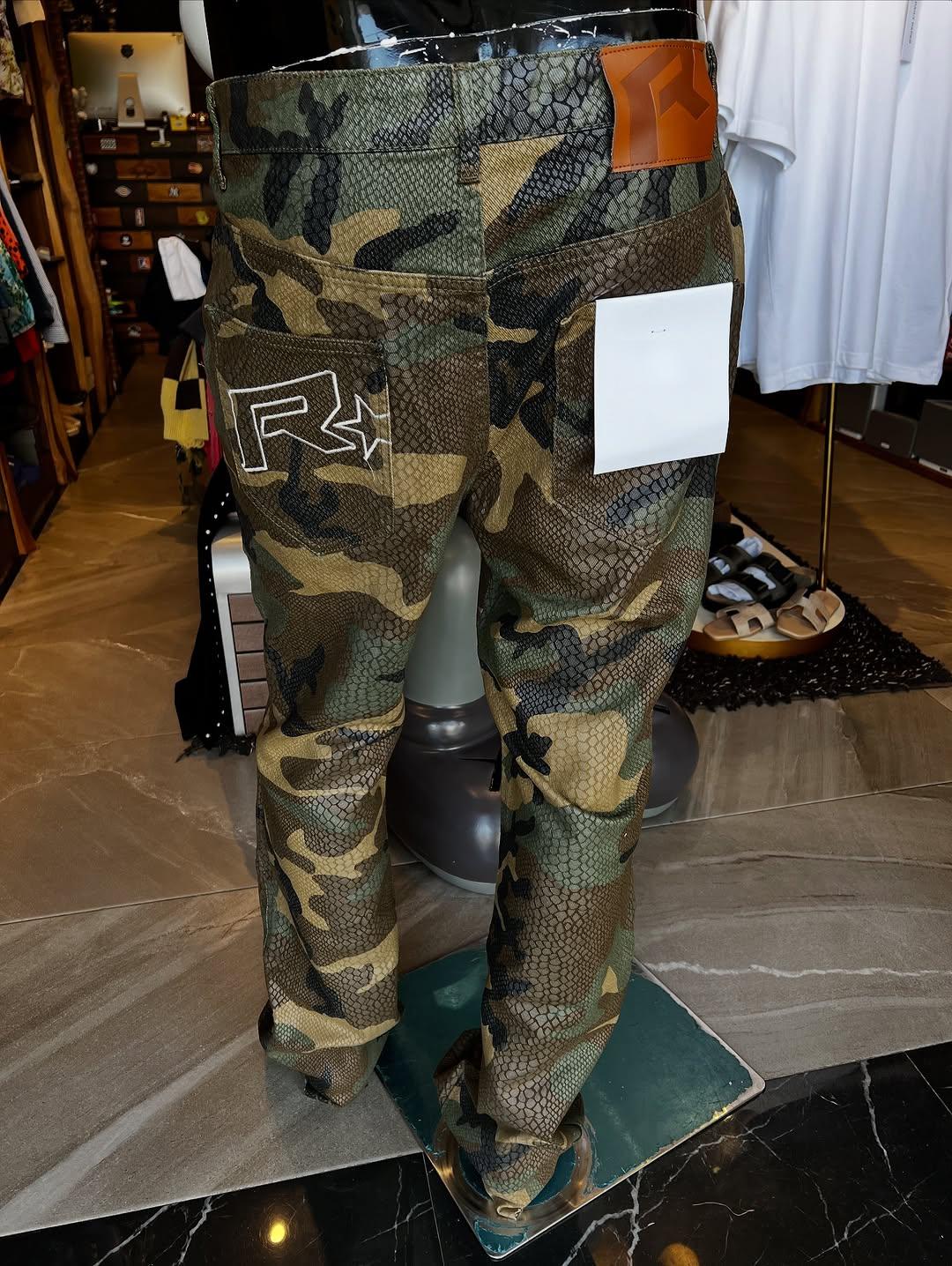 Python camouflage pants