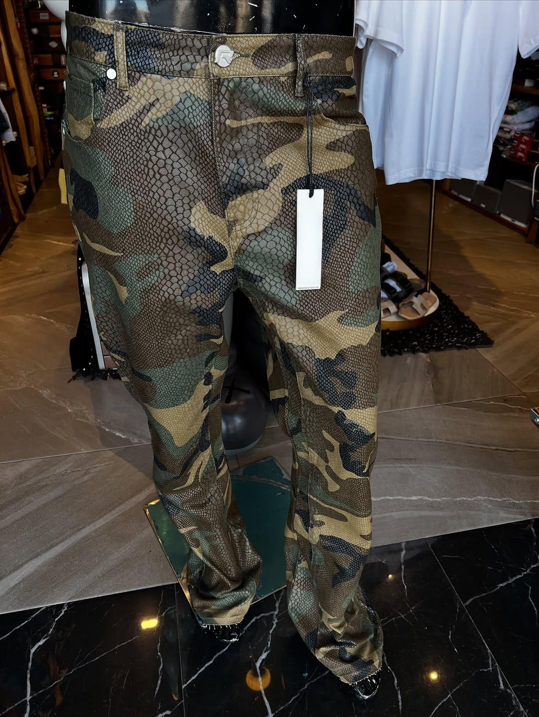 Python camouflage pants