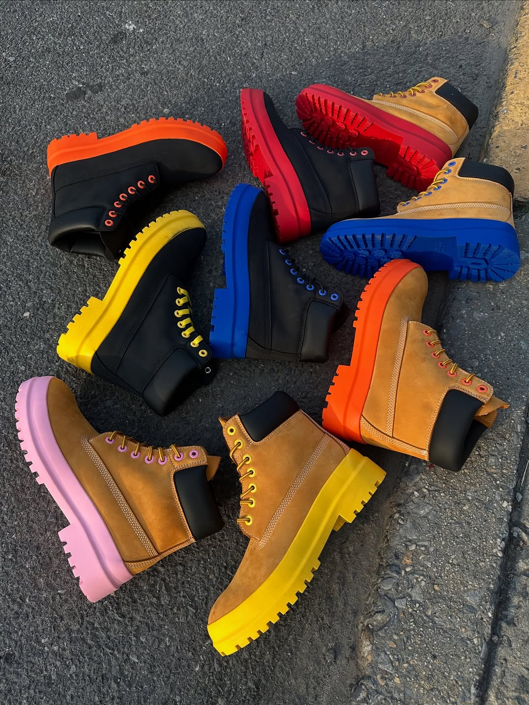 Custom painted sole Martin boots