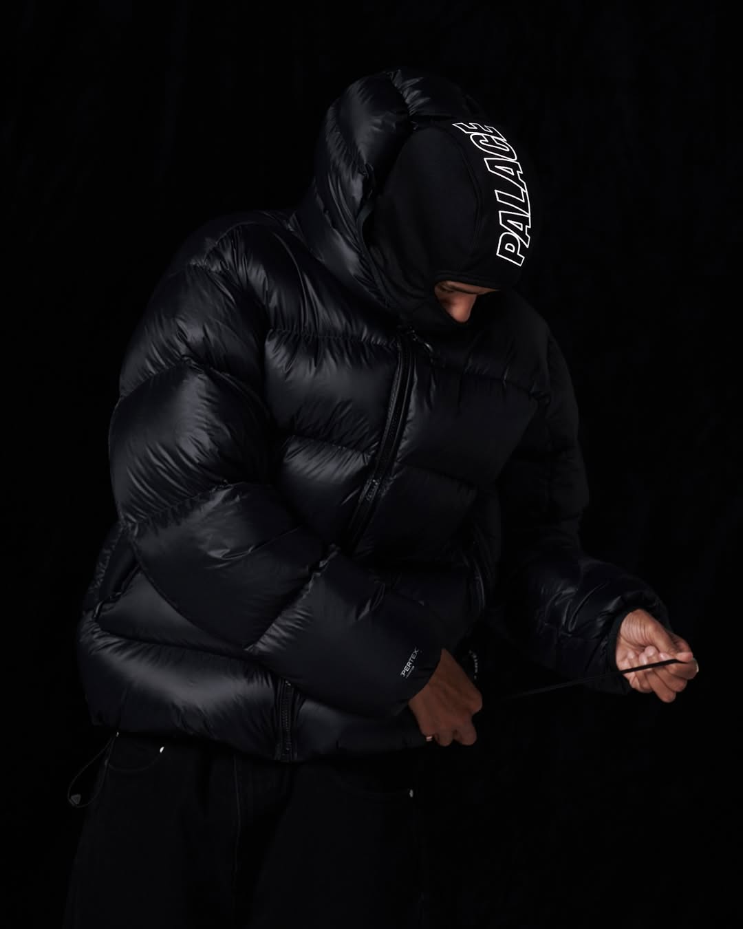 Balaklava hat waterproof down jacket