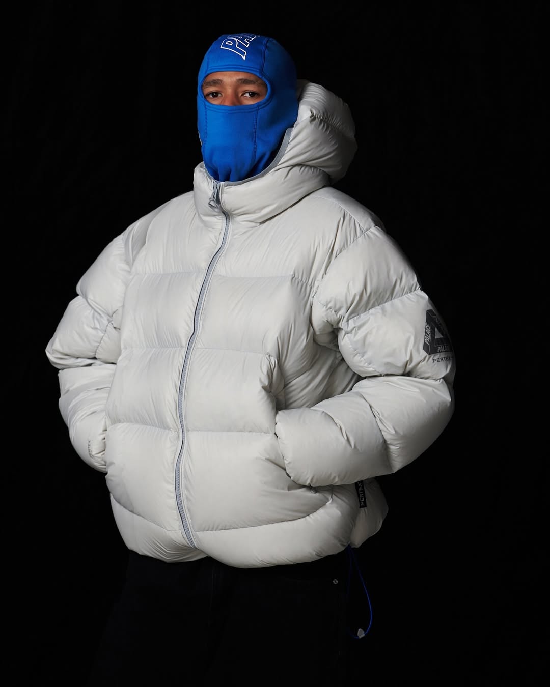 Balaklava hat waterproof down jacket