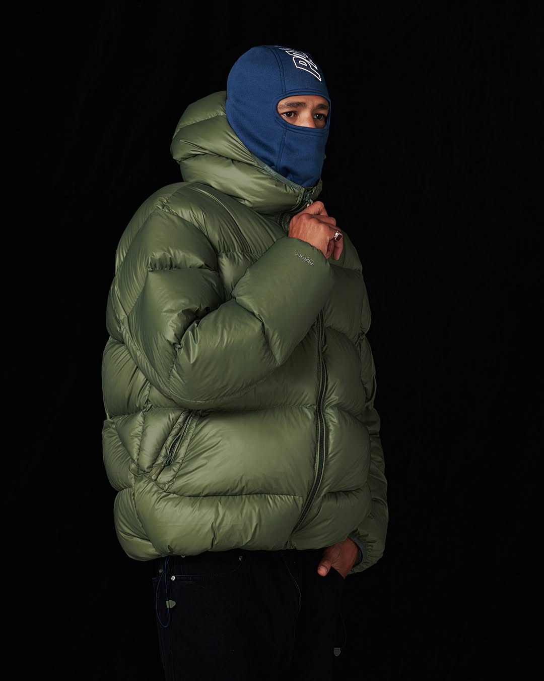 Balaklava hat waterproof down jacket