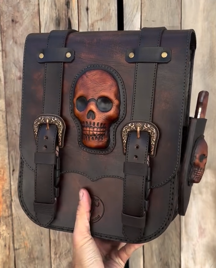 3D Skull Shoulder Bag