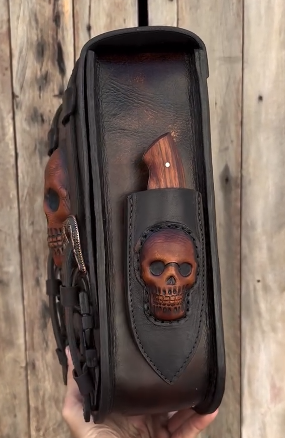 3D Skull Shoulder Bag