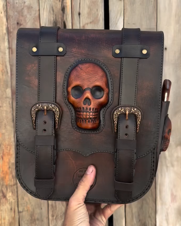 3D Skull Shoulder Bag