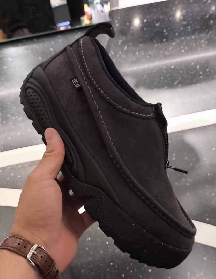 Suede slip-on sneakers