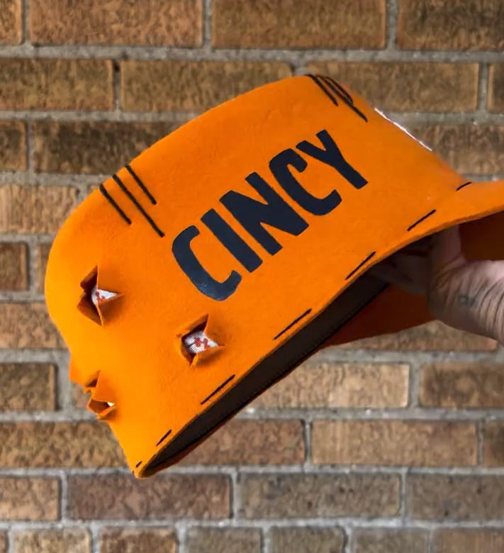 Handmade shaped baseball cap