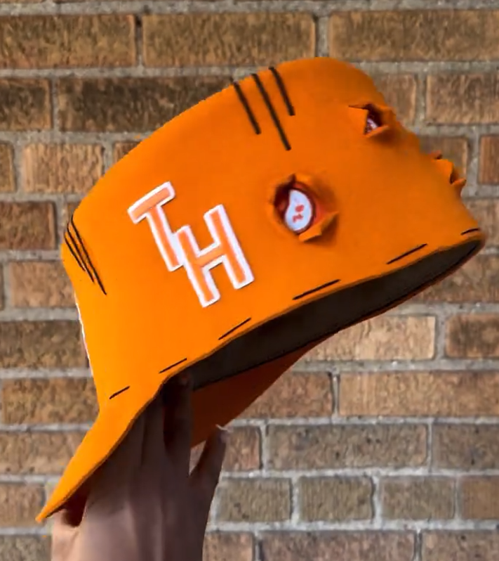 Handmade shaped baseball cap