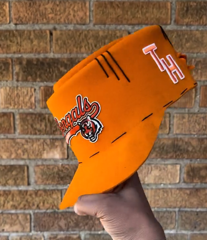 Handmade shaped baseball cap