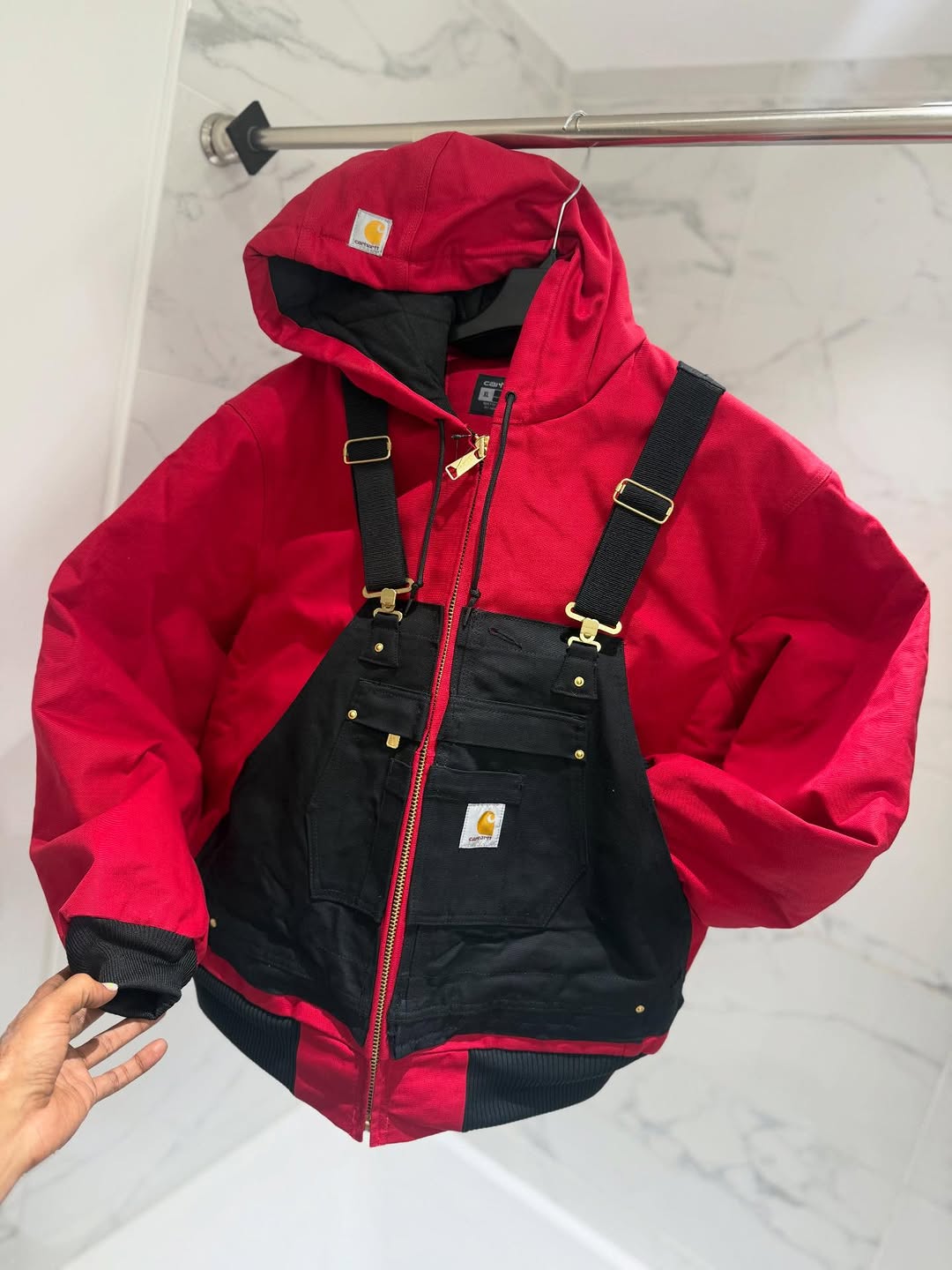 Overalls hooded jacket