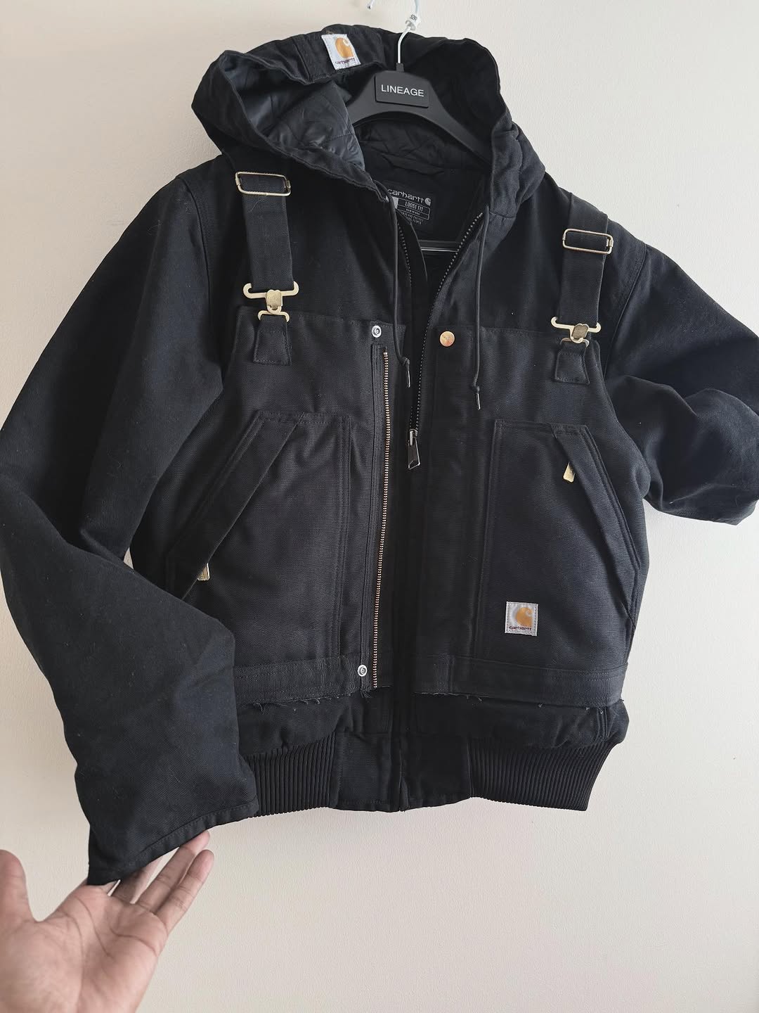 Overalls hooded jacket