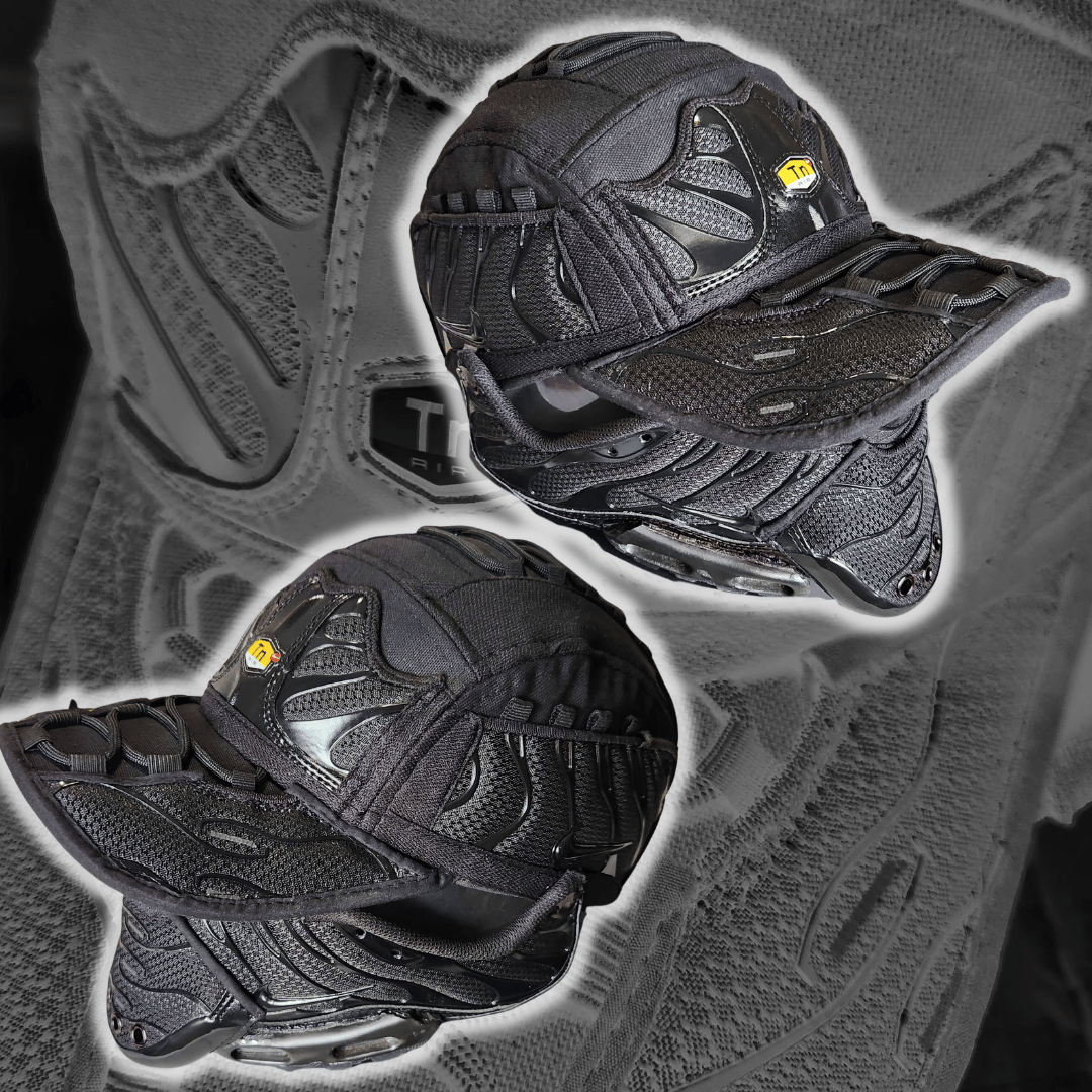 All-black hat and mask set