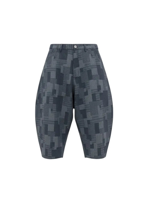 Blue Kimono Patchwork Woven Denim Suit