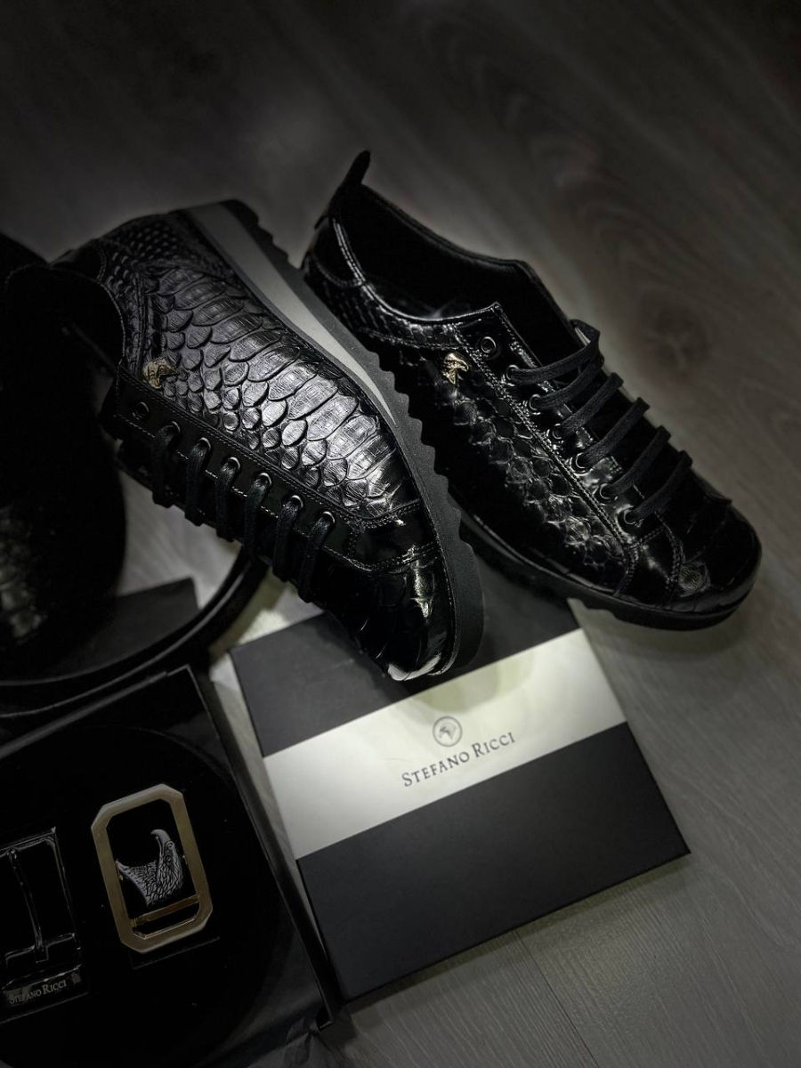 Handcrafted exclusive python leather shoes